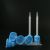 50 Pcs Dental Mixing Tip Syringe Nozzles Lab Impression Materials Silicon Rubber Head Disposable Blue+White 78mm